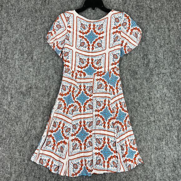 Maeve Dress Womens 0 Anthropologie Knee Length Party Cocktail Praslin Flowy - Picture 2 of 7